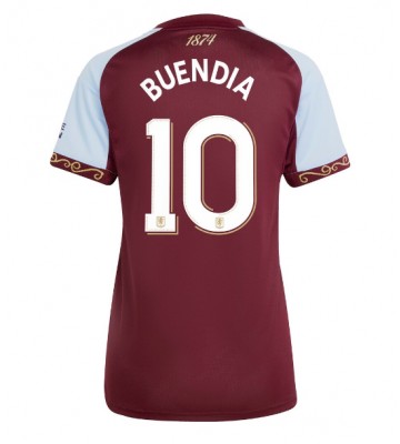 Aston Villa Emiliano Buendia #10 Prima Maglia Femmina 2025-26 Manica Corta